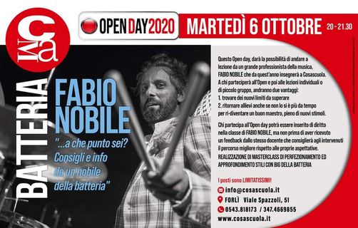 OPEN DAY Corso di Batteria